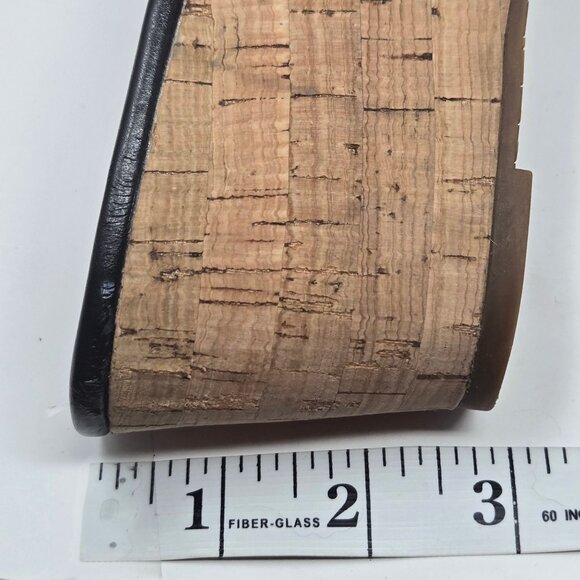 Michael Michael Kors Jilly black cork Platform slide wedge sandals womens size 9 - Picture 12 of 12